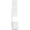 Ekena Millwork Ericson Architectural Grade PVC Gable Bracket, 96"W x 32"H x 6"D x 6"F, 8/12 Pitch GBP096X32X0606ERI00 - alternate 2